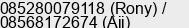 Phone number of Mr. Rony Hamid at Jakarta